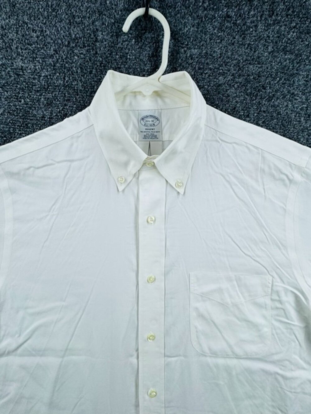Brooks Brothers 15.5 32 All Cotton Non-Iron Button-Down Regent Supima Men White